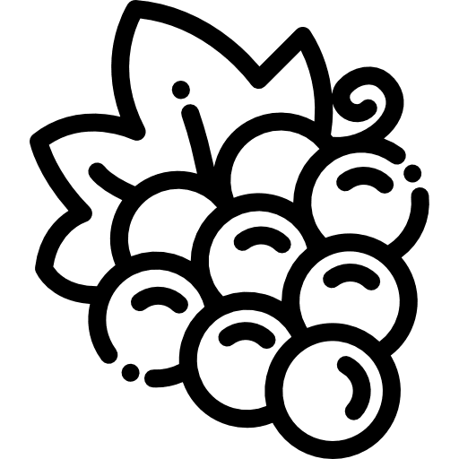 Grape food and restaurant organic fruit icon