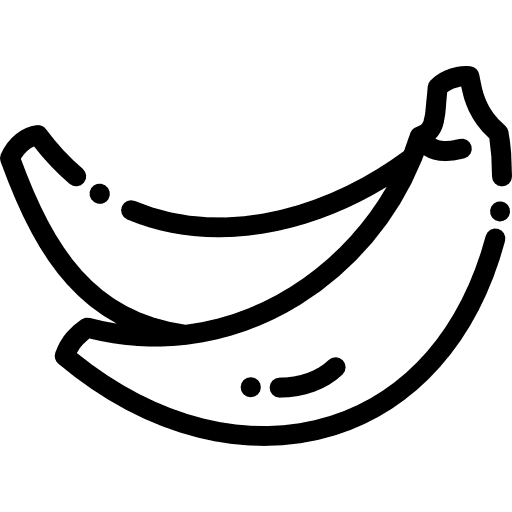 Banana vegetarian food banana icon