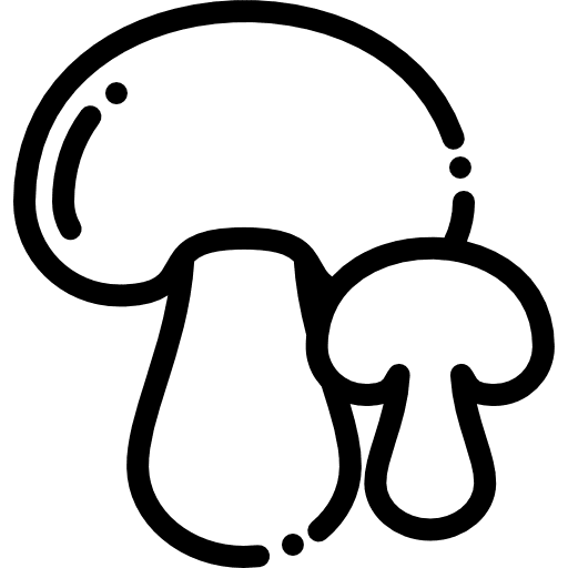 Mushroom organic food vegetarian icon