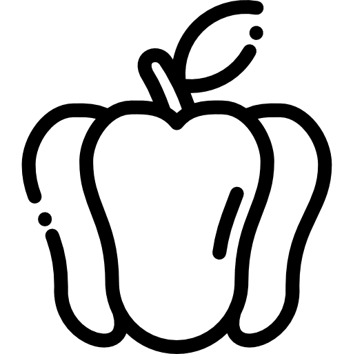 Bell pepper vegetarian food bell pepper icon