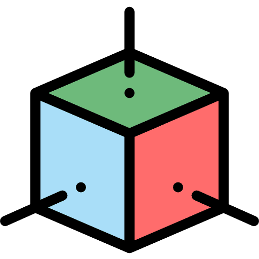 3d website 3d shapes icon