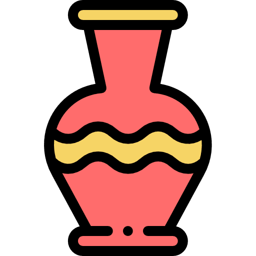 Vase art and design antique decoration icon