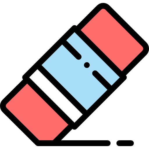 Eraser remove edit tools eraser icon