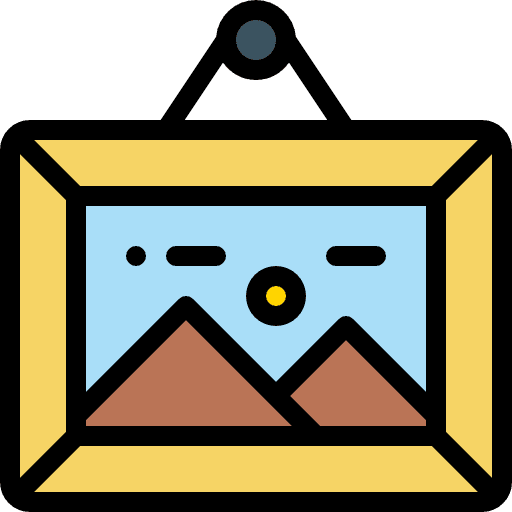 Frames decoration picture frame art and design icon