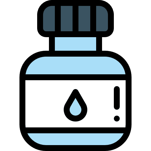 Ink ink bottle write education icon