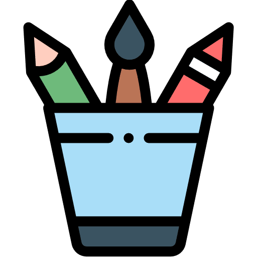 Pencil case education business and finance pencil case icon