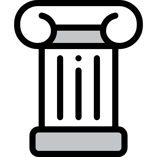Column antique art and design decoration icon