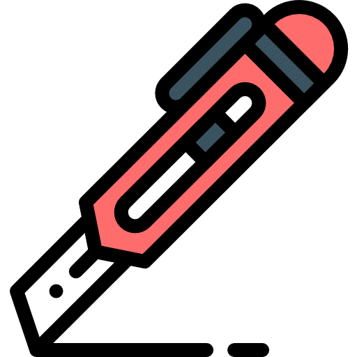 Cutter art and design design cutting icon