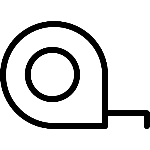 Measure tape ruler fashion sewing icon