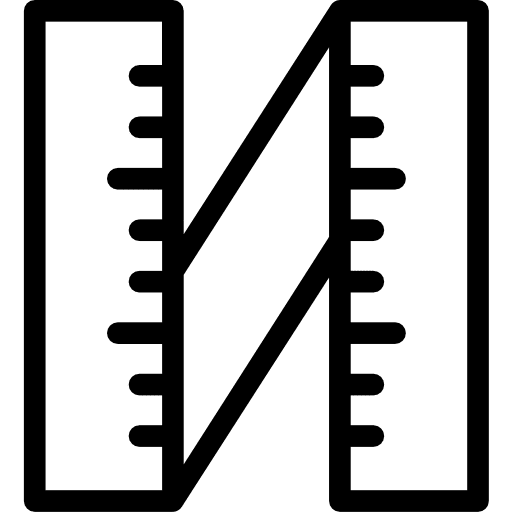 Ruler tools and utensils tools fitness icon