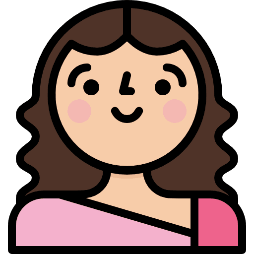 Woman girl profile user icon