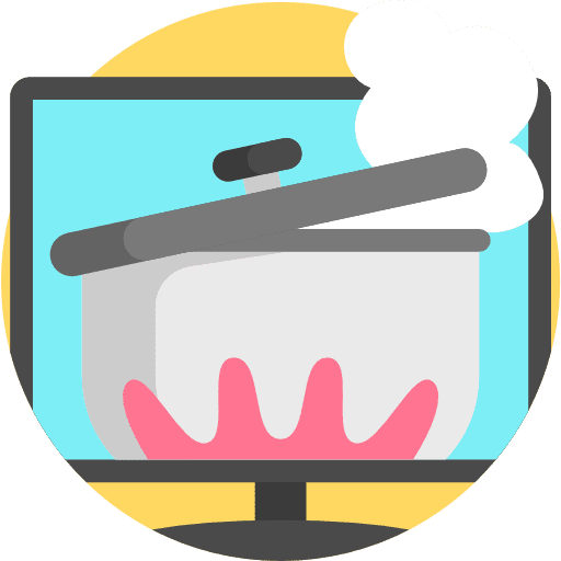 Cooking chef tv program tv icon