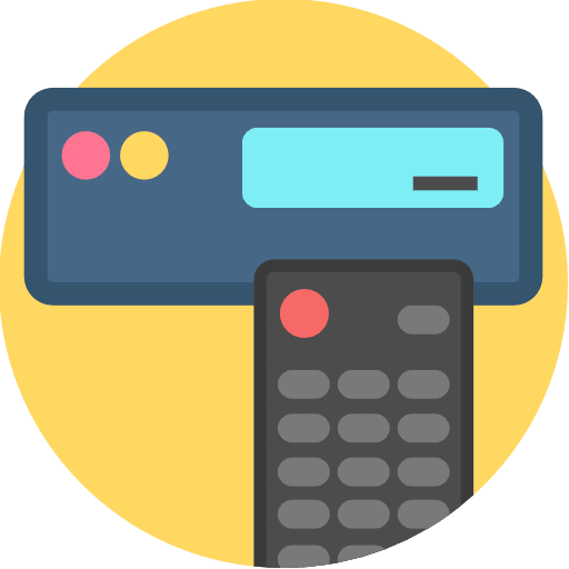 Device multimedia electronic television icon