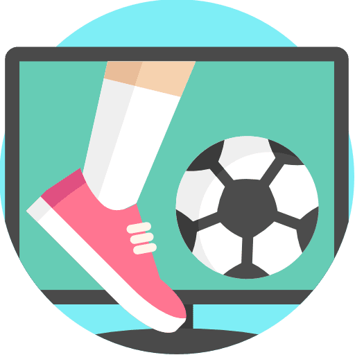 Football transmission sport monitor icon