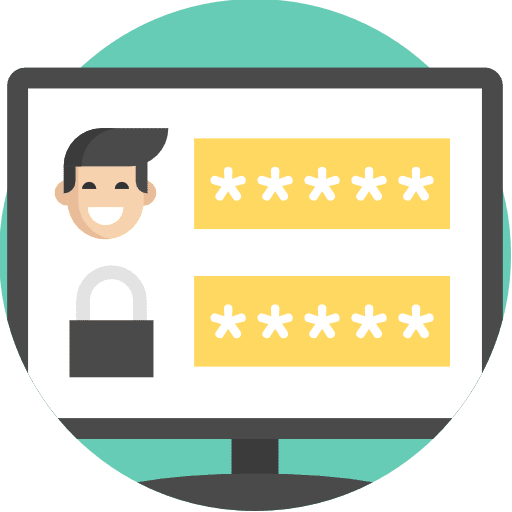 Login smart tv login security icon