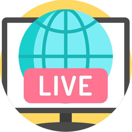 News monitor entertainment television icon