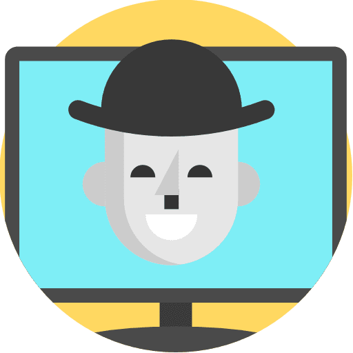 Silent film movie program film icon