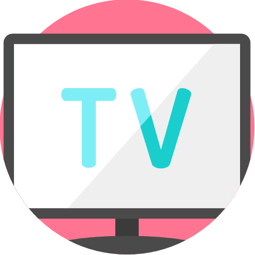 Television device monitor entertainment icon