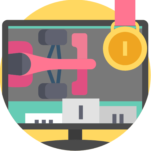 Race f1 transmission tv icon