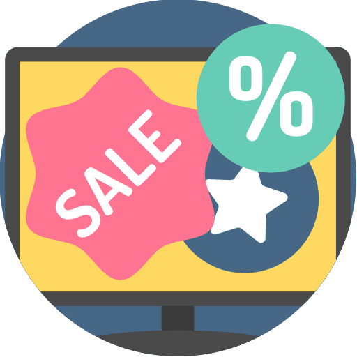 Sales tv transmission entertainment icon