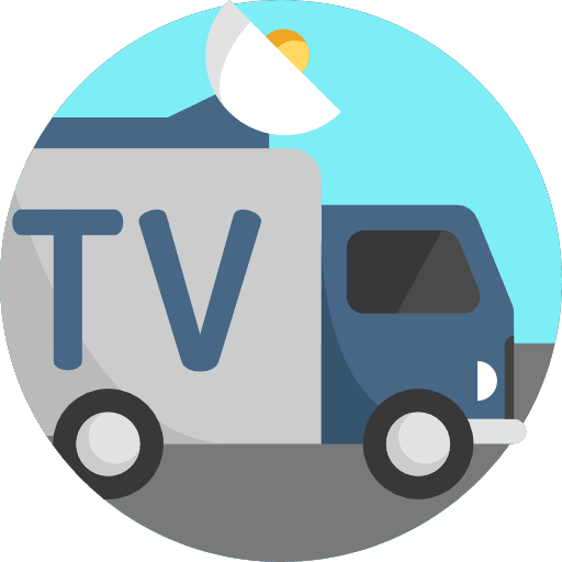 Truck transportation television tv icon
