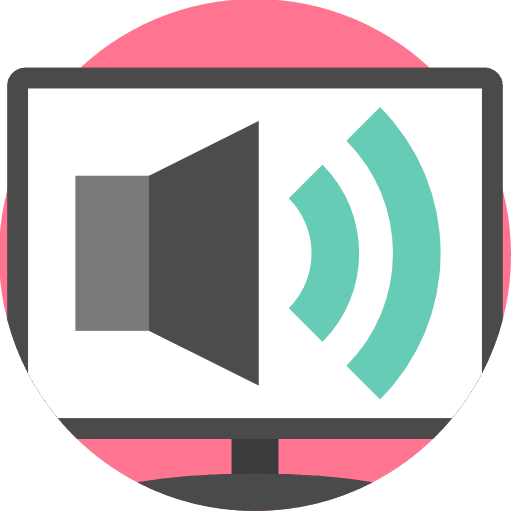 Volume speaker audio tv icon