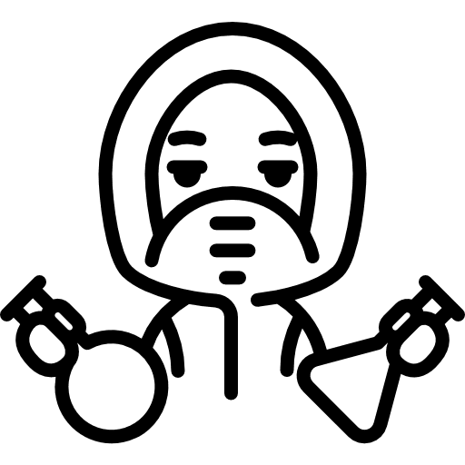 Chemist healthcare and medical job people icon