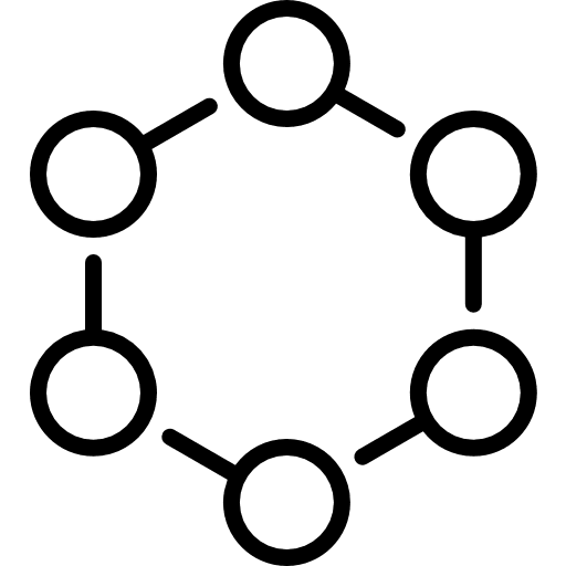 Molecules biological education molecule icon