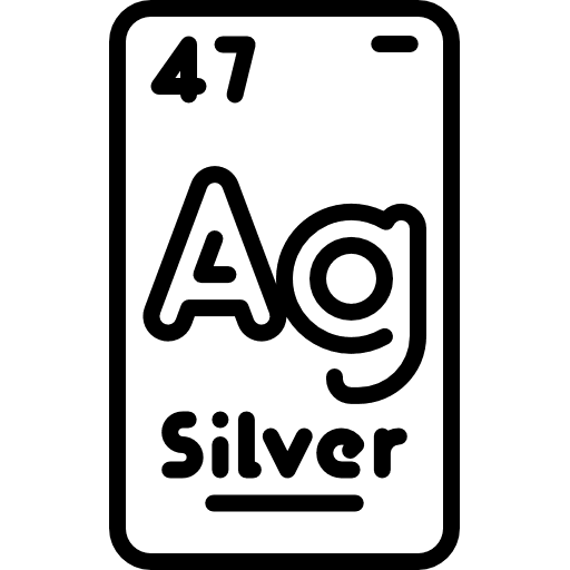 Silver education silver science icon