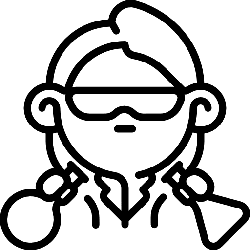 Chemist professions and jobs profile education icon