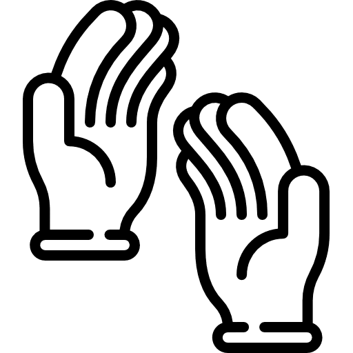 Gloves tools and utensils healthcare and medical furniture and household icon