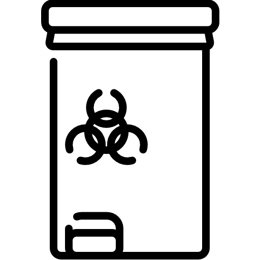 Nuclear radiactive education contamination icon