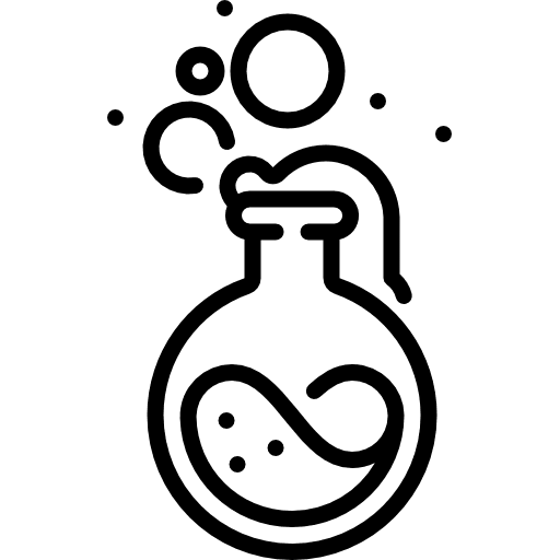 Flask test tube chemical testing icon
