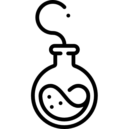 Flask testing chemistry flask icon