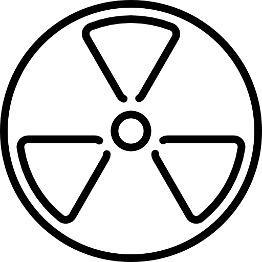 Radioactive industry power radiation icon
