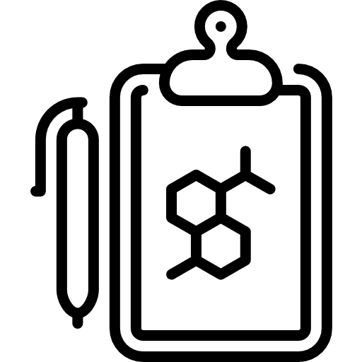 Report healthcare and medical lab chemical icon