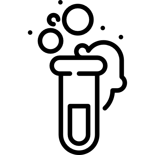 Test tube laboratory chemical research icon