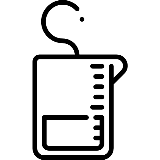 Volumetric cup measures measuring cup icon