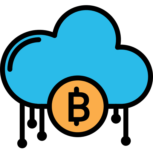 Bitcoin bitcoins coin seo and web icon