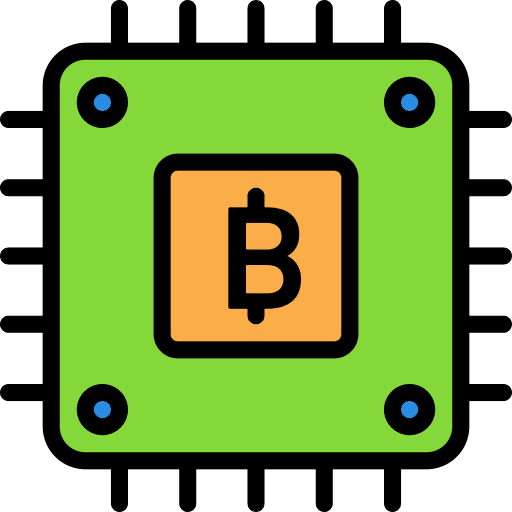 Cpu chip technology electronics icon