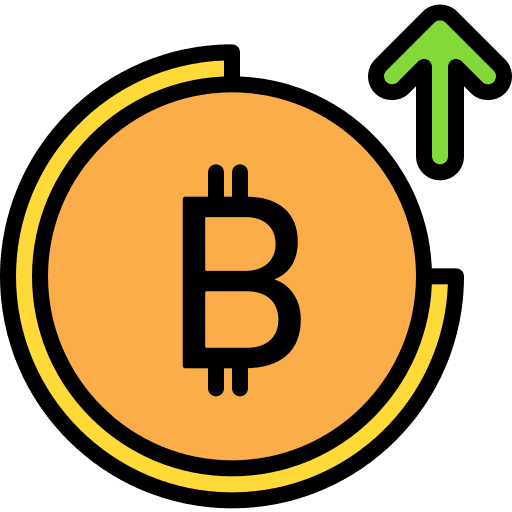 Bitcoin currency coin business and finance icon