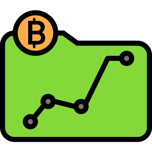 Profits profits stats bitcoin icon