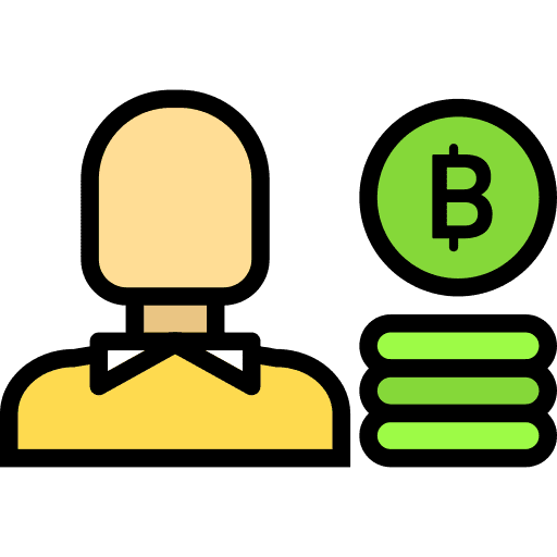 User people avatar bitcoin icon