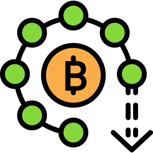 Bitcoin coin bitcoin business icon