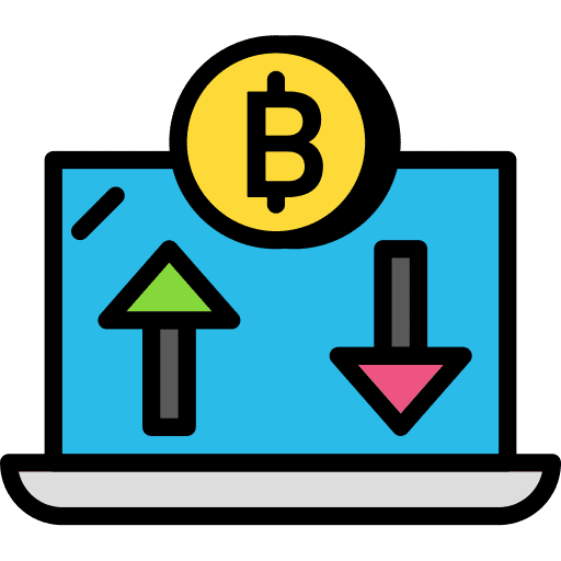 Bitcoin currency business and finance money icon