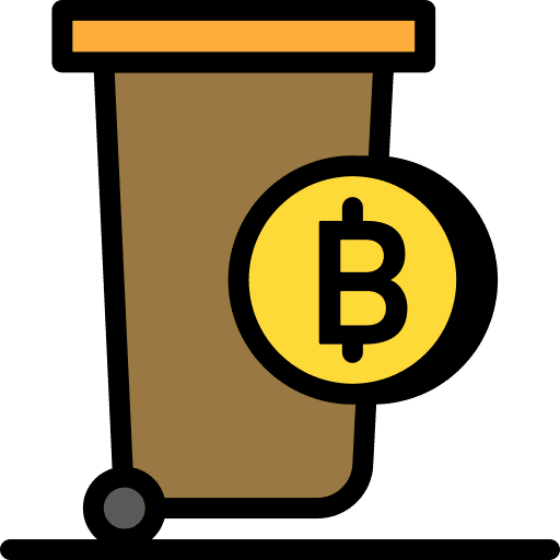 Bin interface business and finance can icon