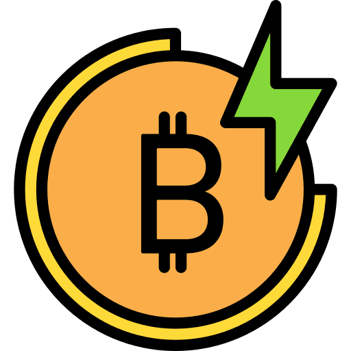 Bitcoin coin cash money icon