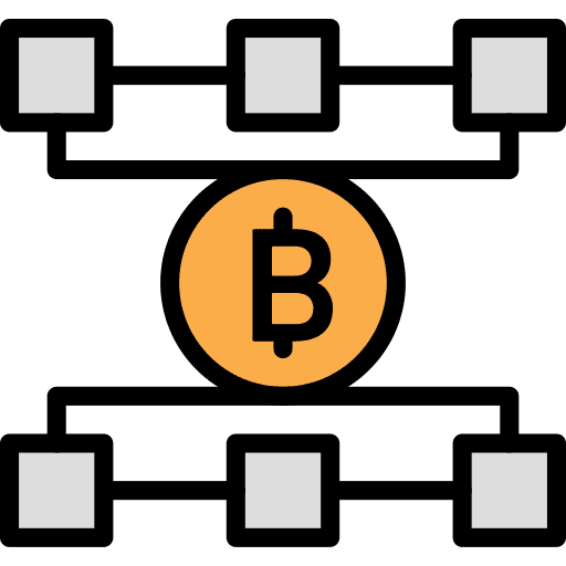 Bitcoin programming language mining data icon