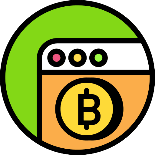 Browser business coin business and finance icon