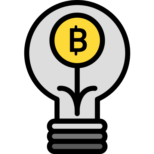 Idea electronics business and finance technology icon